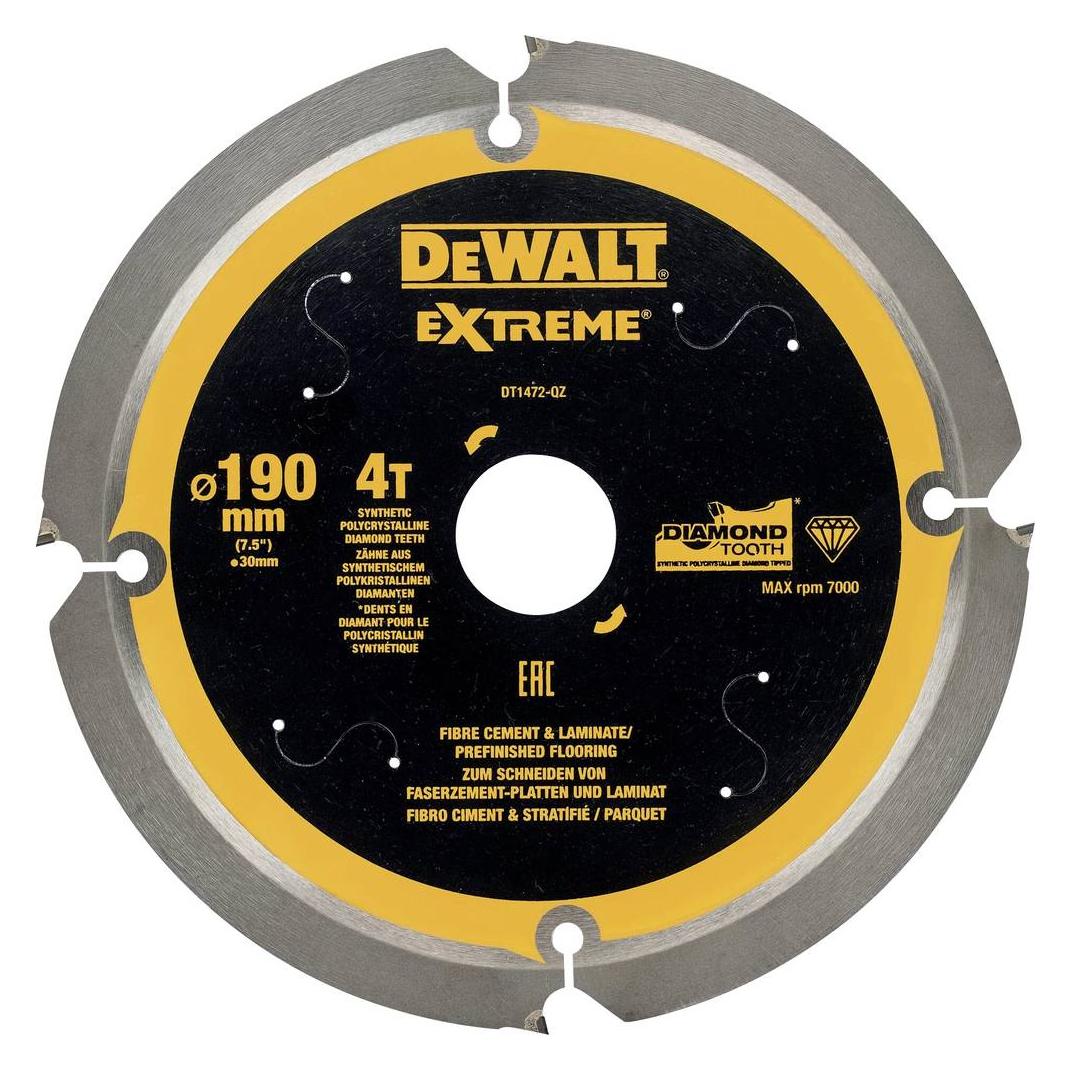 DeWalt Kreissägeblatt PCD 190/30mm 4Z (DT1472-QZ)