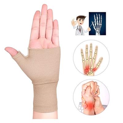 1pc Unisex-Handgelenk-Daumen-Stützhülse fingerlose Handgelenk-Handschuhe Kompressions-Arthritis-Handschuhe Sport-Handgelenk-Stützklammer für Ermüdungssport-Schreiben
