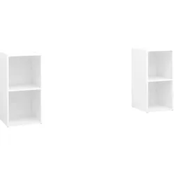 vidaXL TV-Schränke 2 Stk. Weiß 72x35x36,5 cm Holzwerkstoff