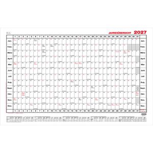 Güss-Verlag Plakatkalender Nr. 5, Jahr 2027, Jahresplaner, 12 Monate, 96 x 60cm (A1)