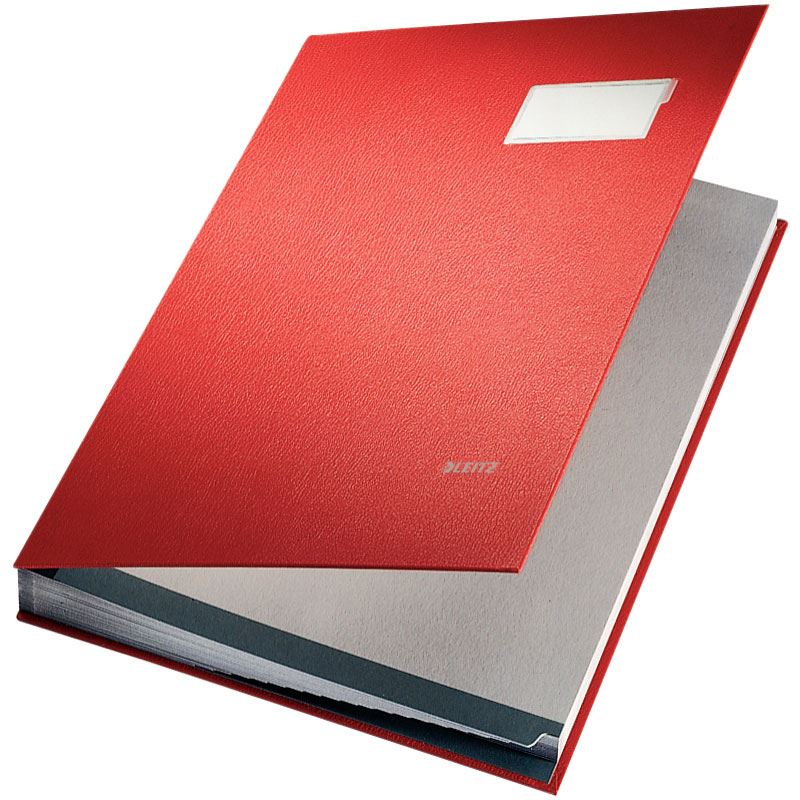 LEITZ Unterschriftenmappe Unterschritsmappe 5700 20 Fächer rot