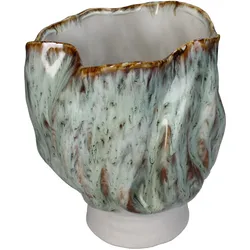Vase SHELL (DH 21x24 cm) - grün - DH 21x24 cm