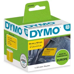 DYMO® Original Etikett für LabelWriter™, Versand, GELB, permanent haftend, 1 x 220 Etiketten