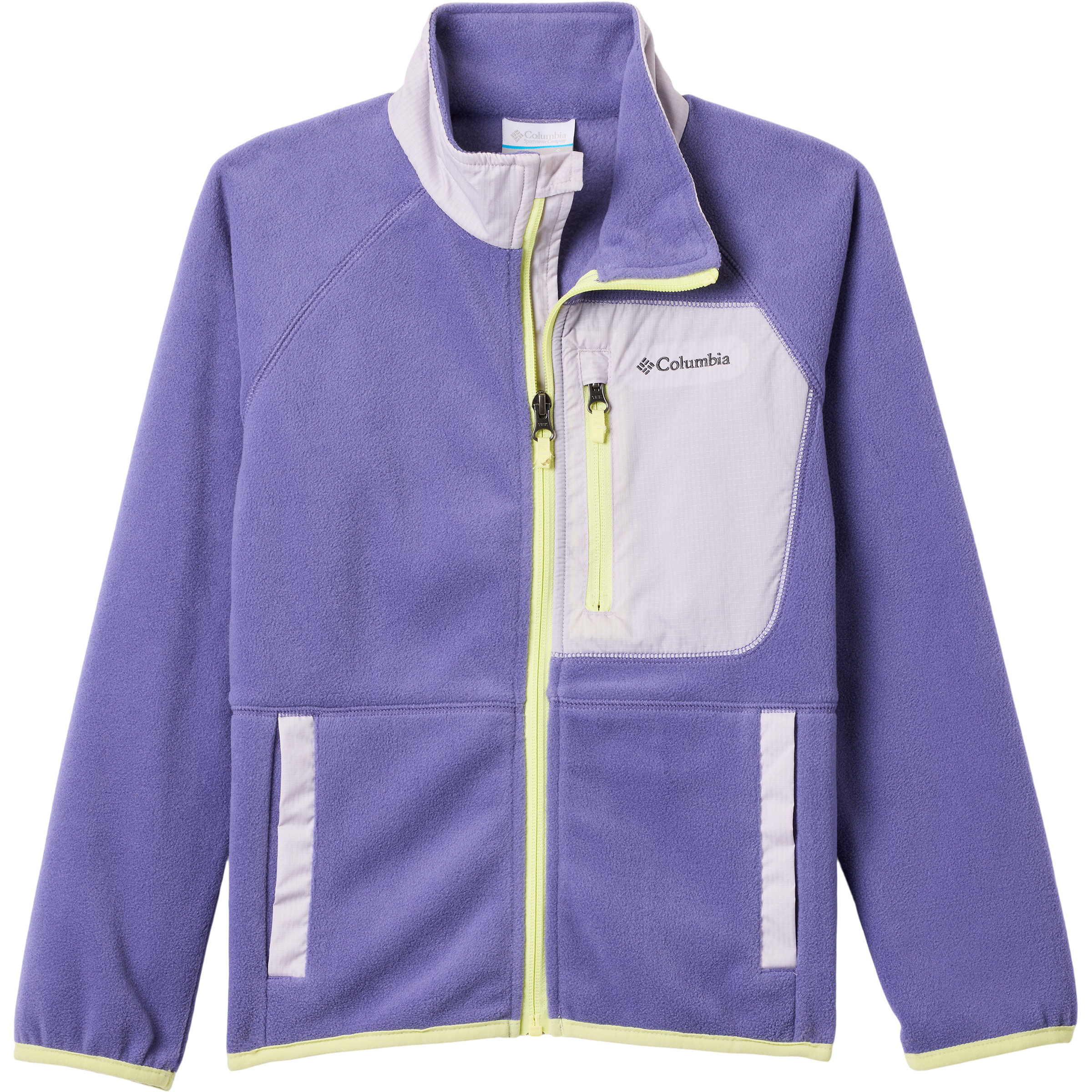 Columbia Fast Trek V Kinder Fleecejacke lila Größe 140 Camping Atmungsaktiv