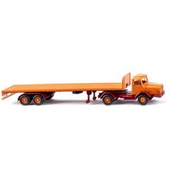 WIKING 055409 1:87 Faun F610 Flachpritschensattelzug gelborange