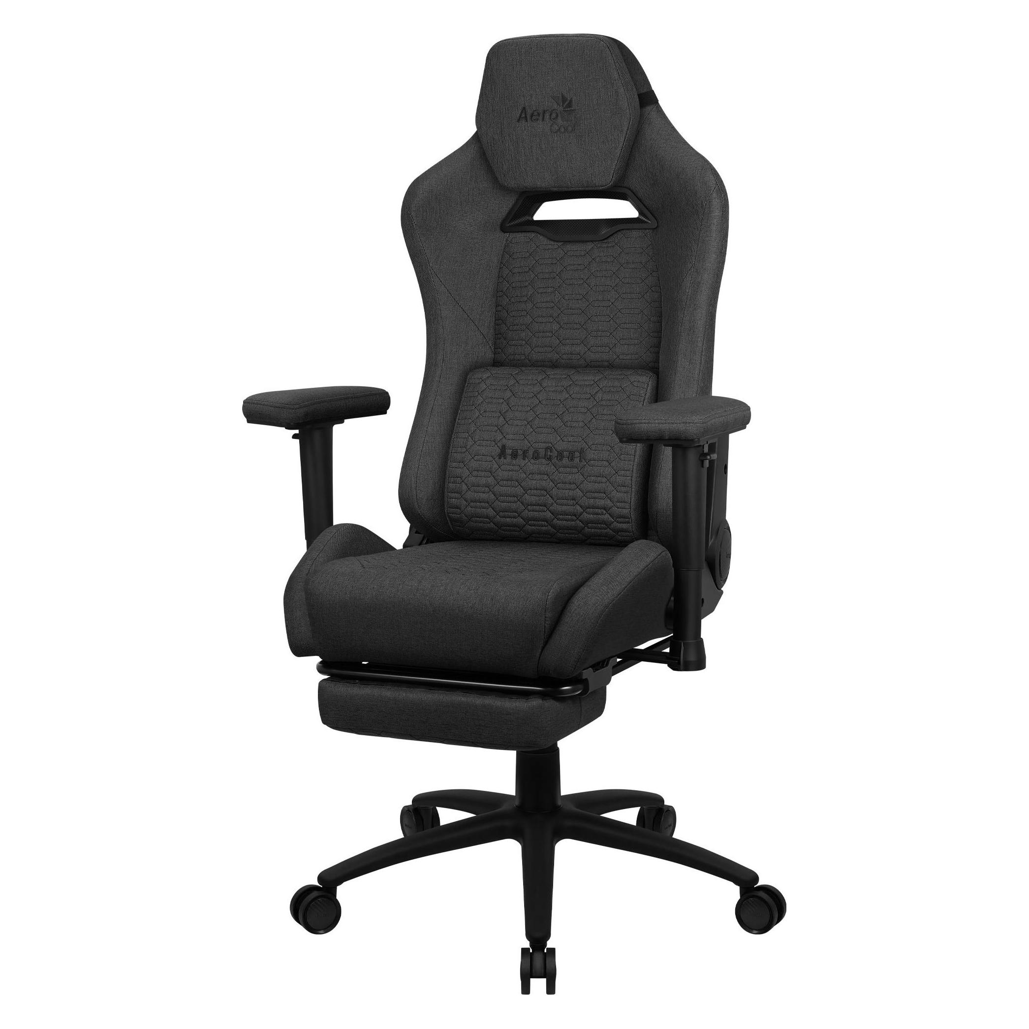 AeroCool Royal AeroWeave Universal-Gamingstuhl Gepolsterter Sitz Schwarz (AEROROYAL-ASH-BLACK)