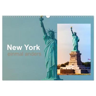 New York - einmal anders (Wandkalender 2027 DIN A3 quer), CALVENDO Monatskalender