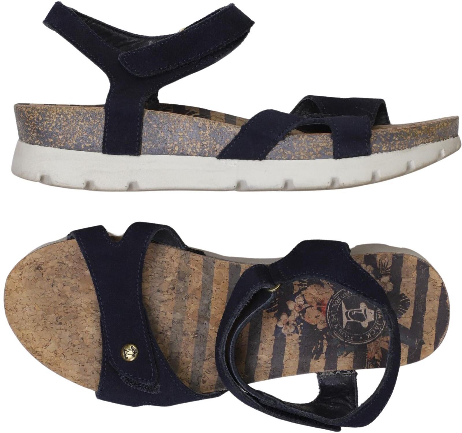 Panama Jack Damen Sandalen, Marineblau, Gr. EU 36, kein / Etikett - Second Hand