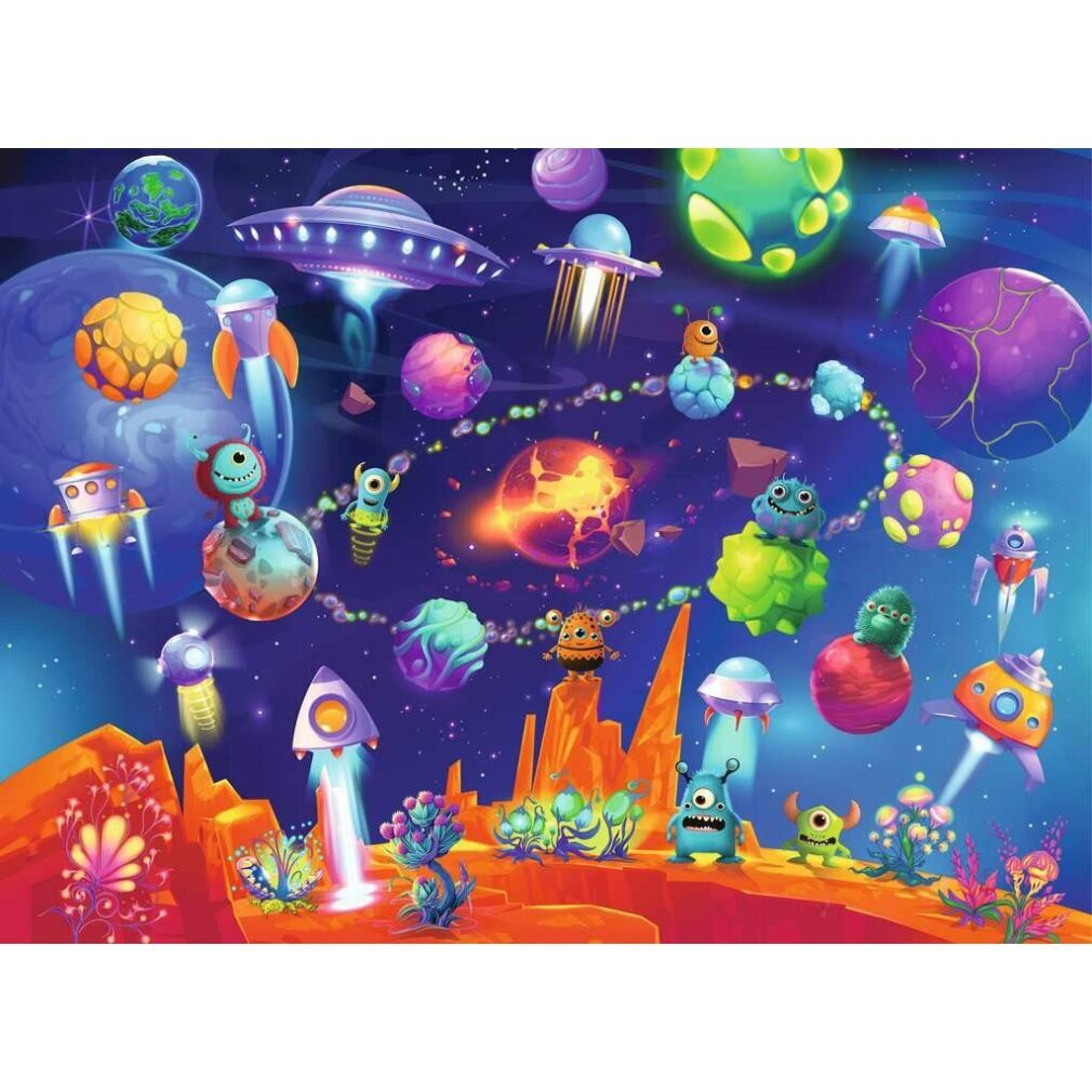 Ravensburger Ruimte-aliens puzzel, 60 stuks, Ruimte, vanaf 4 jaar