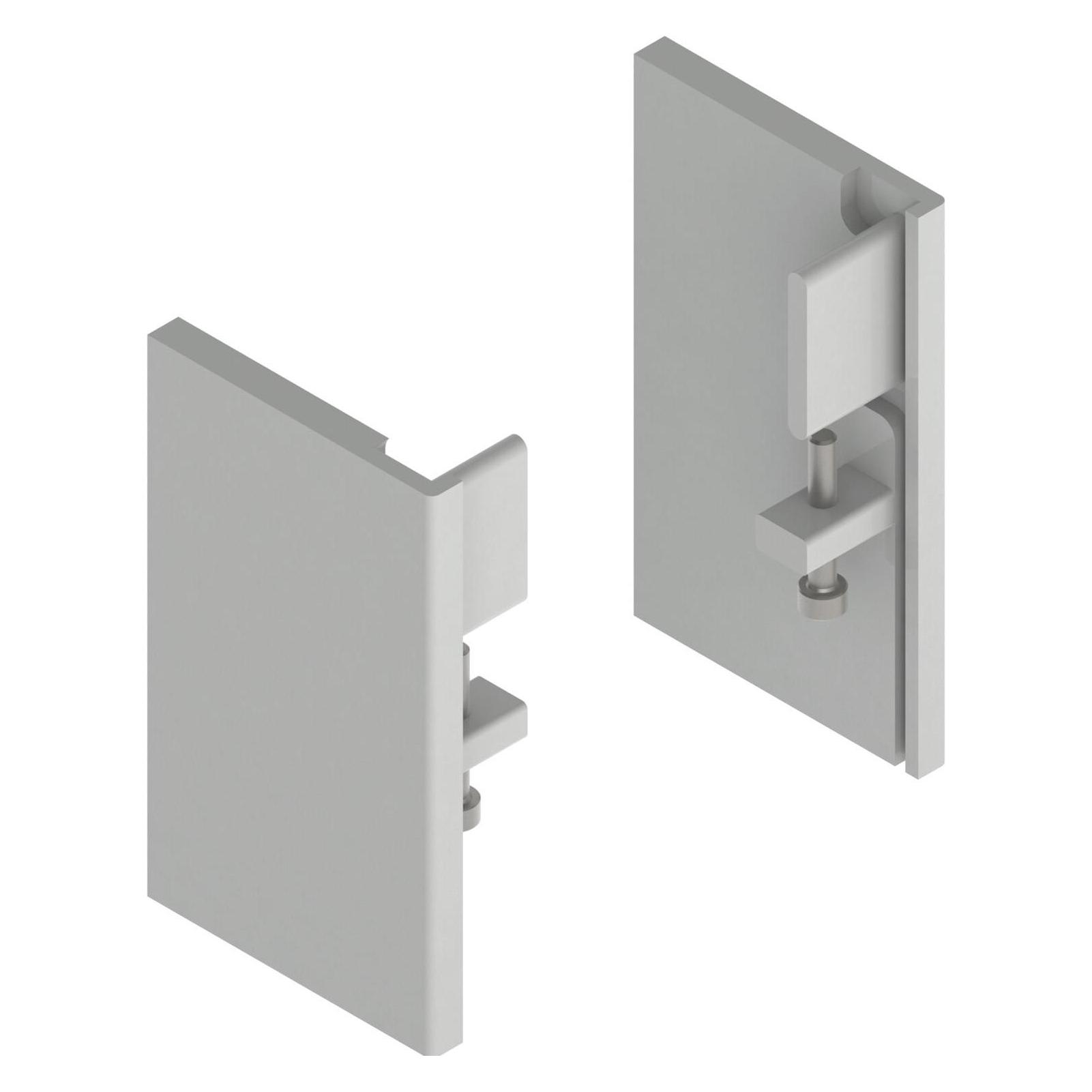 Helm 150 Abdeckkappe D Deckenmontage links RAL 7035 lichtgrau (42723902)
