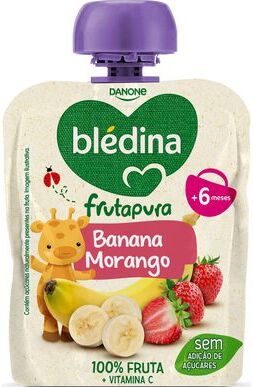 Blédina Frutapura Banana Morango +6M 85 gr