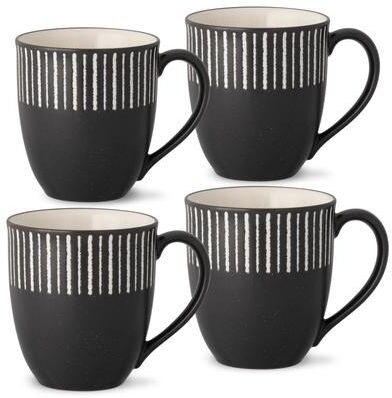 Noritake Colorwave Stripe Set of 4 Mugs, 13 oz.