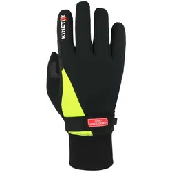 Kinetixx NOMO BLACK/YELLOW - winddichte Langlaufhandschuhe - 10