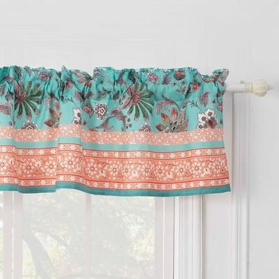 Greenland Home Fashions Barefoot Bungalow Audrey Bordered Valance