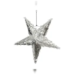 PartyDeco Piñata 68x68x30cm Stern zum Befüllen Silber
