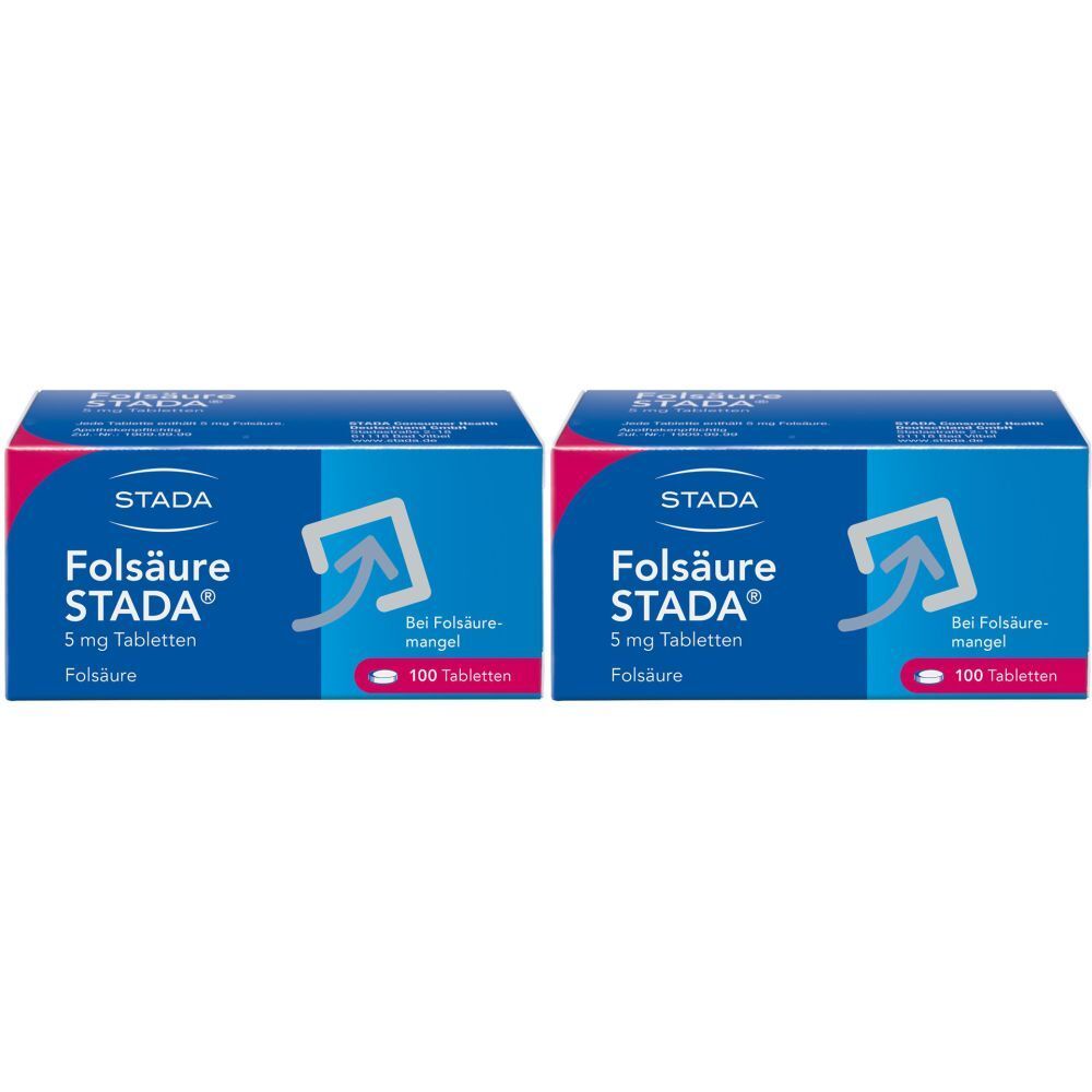 Folsäure Stada 5 mg Tabletten Doppelpack 2x100 St