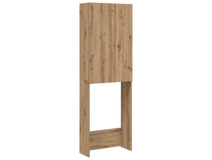 FAF-NEUF* Armoire de stockage Meuble pour machine à laver - Chêne artisanal - 64x25 5x190 cm JUIN899205
