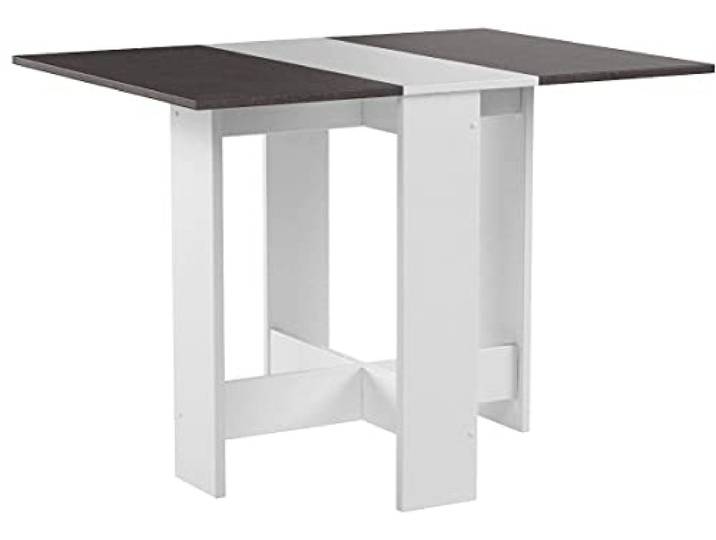 Symbiosis Trick C3 Tisch, Holz veredelt, Weiß/Beton, 73.4 x 103 x 76 cm