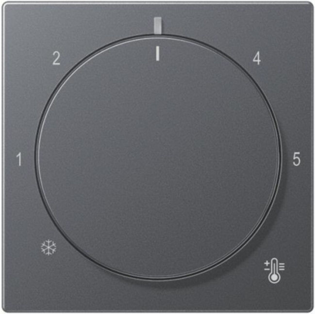 Jung Cache thermostat A1749BFANM anthracite mat plastique (A1749BFANM)