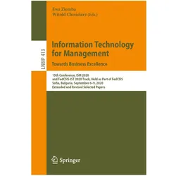 Information Technology for Management: Towards Business Excellence, Fachbücher von Witold Chmielarz, Ewa Ziemba