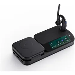 Yealink Headset BH71 Workstation (Kabellos, USB-A, Microsoft Teams), Office Headset, Schwarz