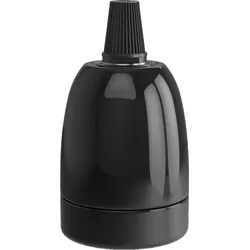 Calex | Lampenfassung | E27-Fassung | Keramik | Schwarz | 60W