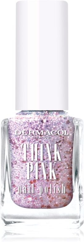 Dermacol Think Pink vernis à ongles à paillettes teinte 01 12 ml