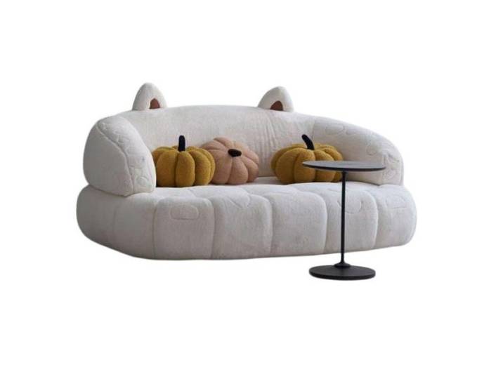 JVmoebel 2-Sitzer Beiges komprimierbares Stoffsofa von JVMoebel – stilvoll und bequem, 1 Teile