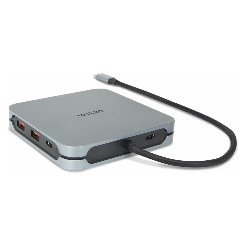 Dicota USB-C 10-in-1 Docking Station (USB-C, 9 Ports) (D32057)