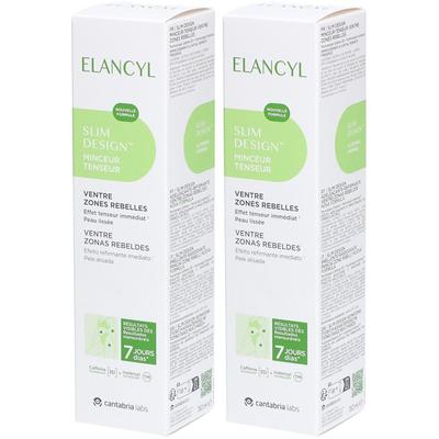 Elancyl Slim Design™ Minceur Tenseur Ventre zones rebelles x2 2x150 ml Hautcreme