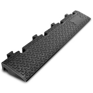 Defender Kabelbrücken-Rampe Midi 5 2D Ramp Short, 100 x 17,2 cm, überfahrbar, schwarz, Gummi