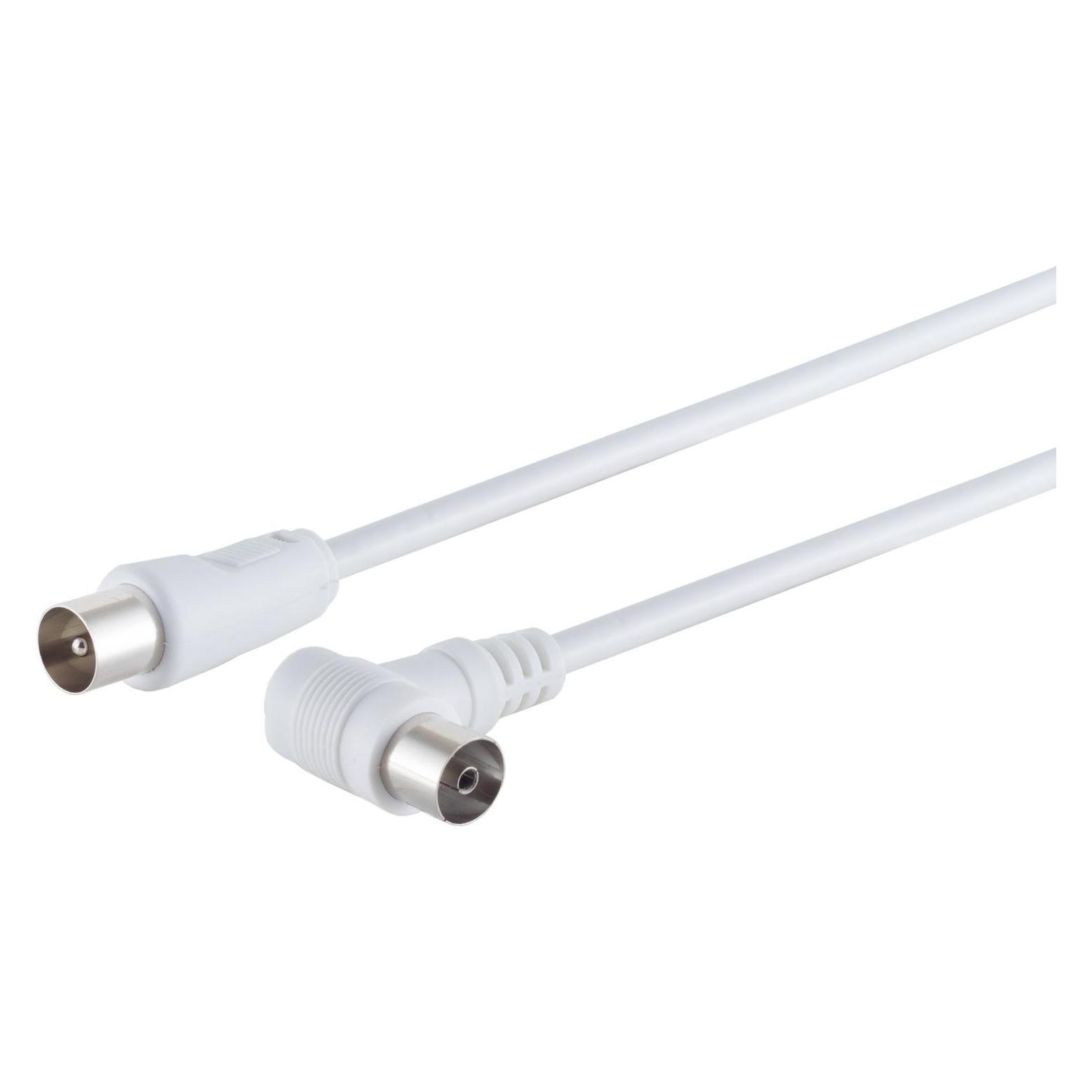 Shiverpeaks S/CONN maximum connectivity Antennenkabel, 100% geschirmt, Winkel auf Gerade, > 80 dB, weiss, 3,75m (80 dB, Antennenkabel) (80034-32)