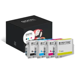 4 Digital Revolution Tinten ersetzt Epson C13T180640 18 Multipack KCMY