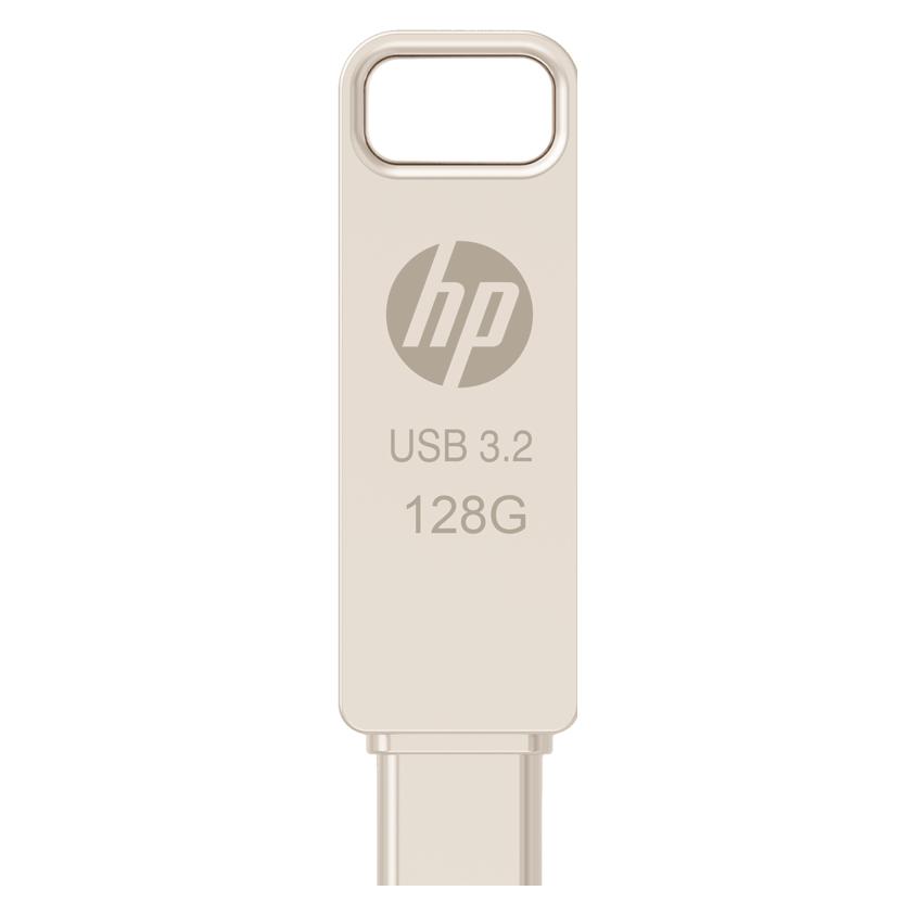 HP 128GB x206c OTG Type-C Metal Flash Drive (128 GB, USB-A, USB-C) (HPFD206C-A-128)