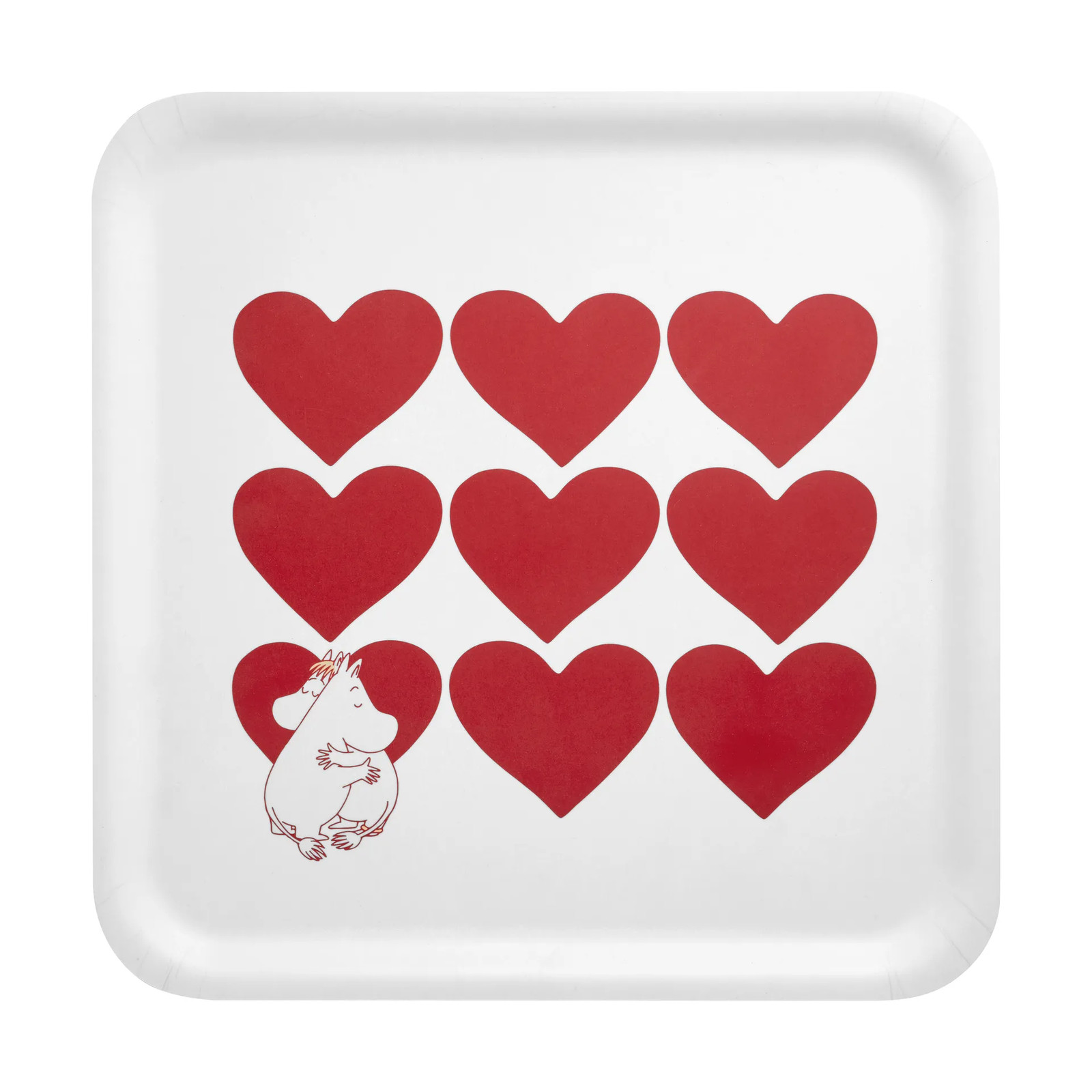 Muurla Moomin dienblad Heart 33 x 33 cm