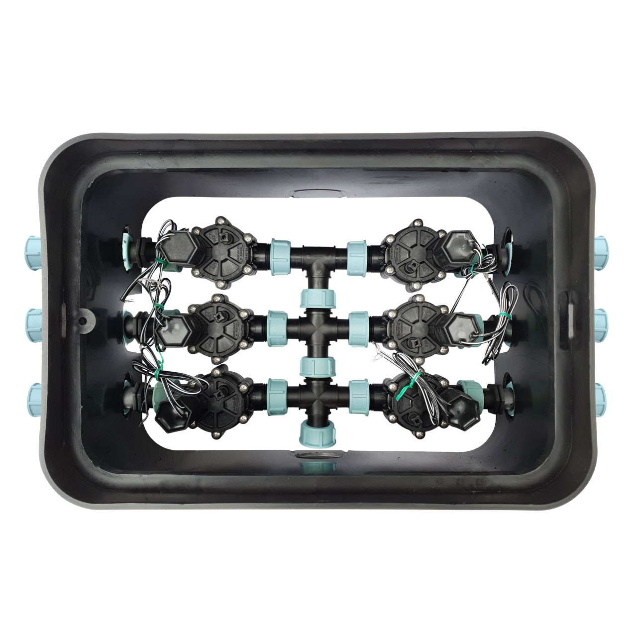 REKUBIK Ventilbox Bausatz mit Magnetventilen & Fittings (24V AC) 6 Station