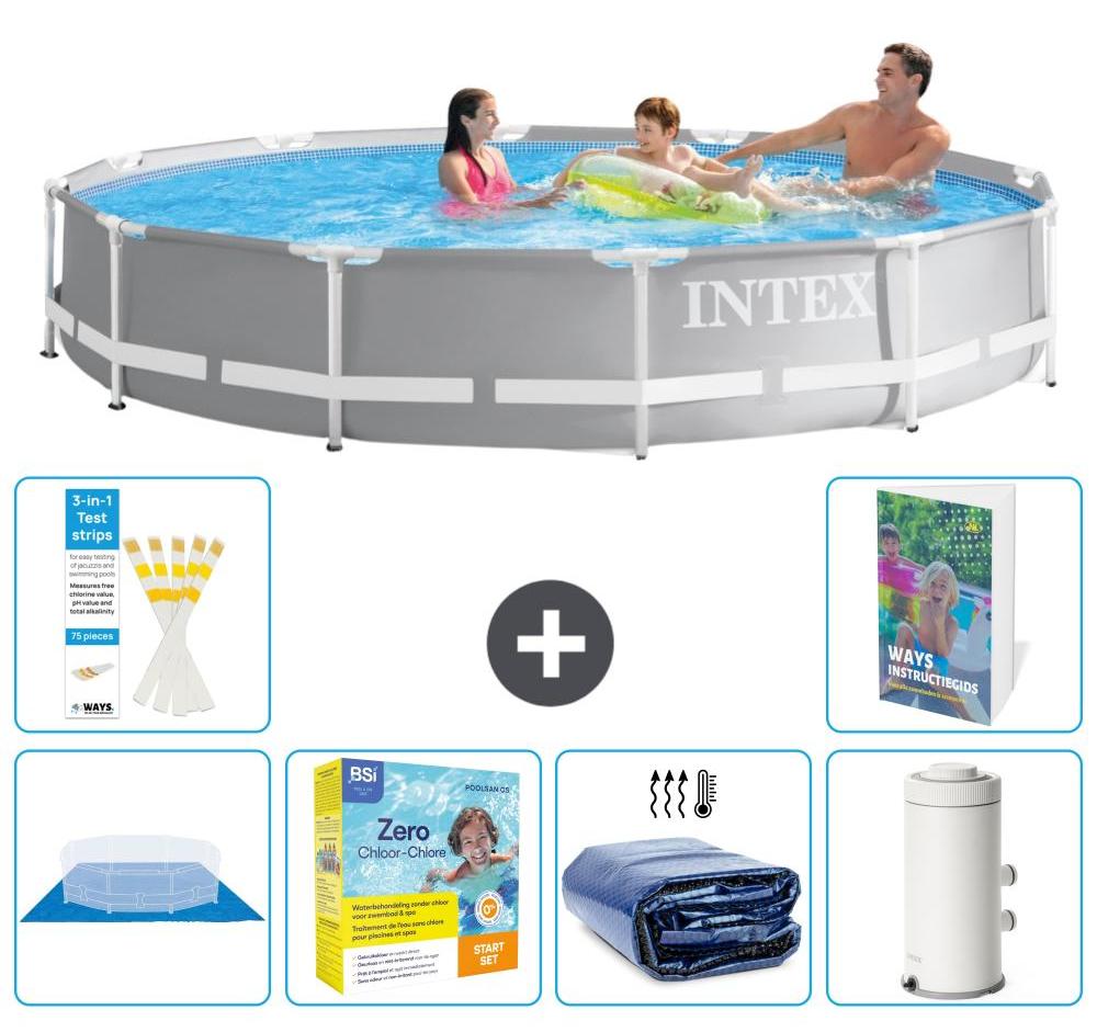 Prism Frame Pool Rund - 366x76 cm - 5-teilig S71