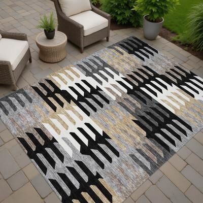 Addison Rugs Machine Washable Indoor/ Outdoor Modern Stacks Chantille Rug