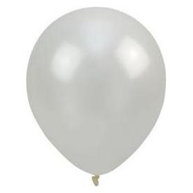 Arpex Metallisierte weisse Luftballons 30 cm 100 Stück (100x) (58223786)