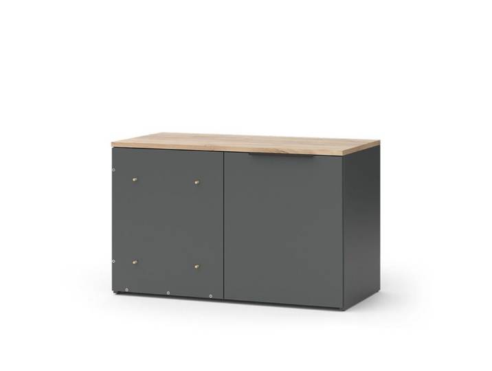 Sideboard Wido 80x50cm Commode d'angle avec porte Anthracite Vicco 47678