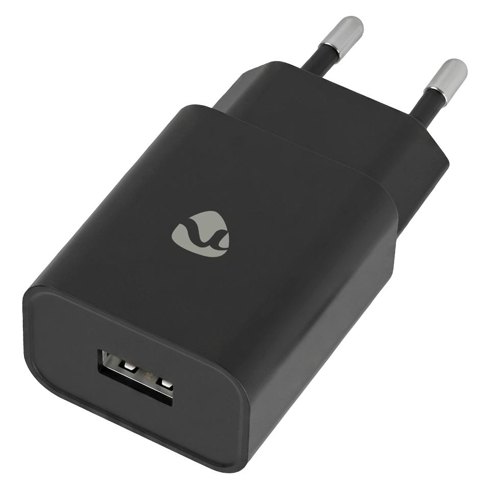 Nedis Netzladegerät 12 W 1x 2.4 A A - Anzahl der Ausgänge: 1x USB-A, Kein Kabel im Lieferumfang enth (12 W, 1 Port) (WCHAU242ABK)