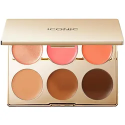 Iconic London, Highlighter + Bronzer, - Multi-Use Cream Blush, Bronze and Highlight Palette (Bronzer, Highlighter)