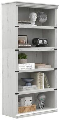 Garvee Bookcase, Freestanding Wooden Bookshelves with Open Compartment