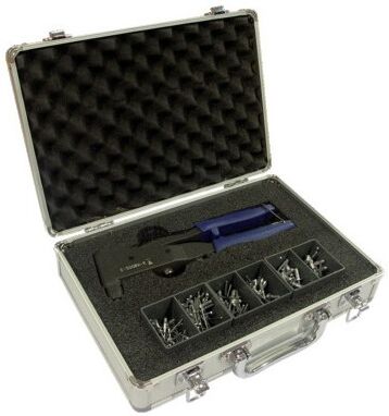 Coffret pince à riveter + rivets multi-serrage tête plate SCELL-IT E-500RH-R-S