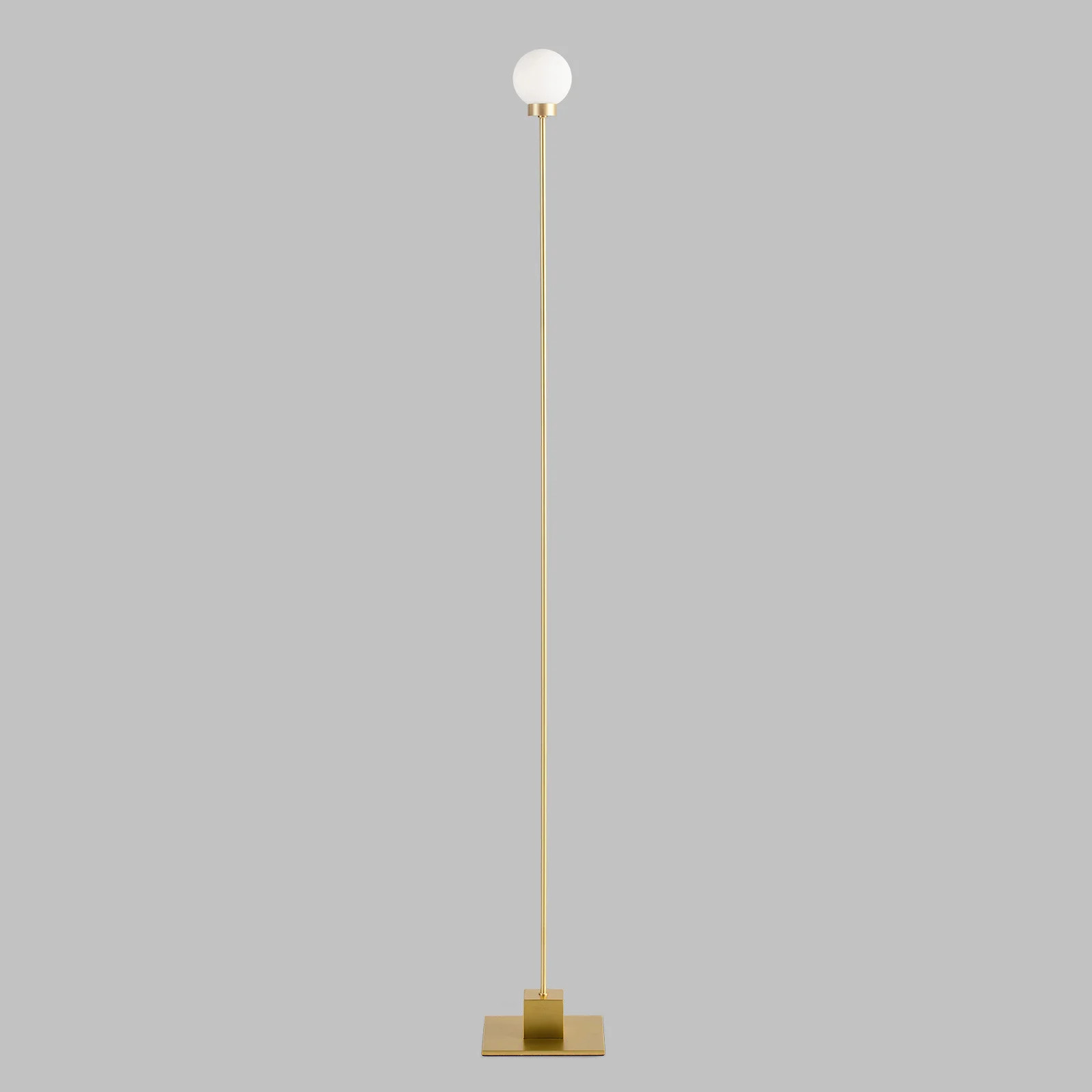Northern Snowball D8 vloerlamp - Brass/Goud - Metaal en Glas
