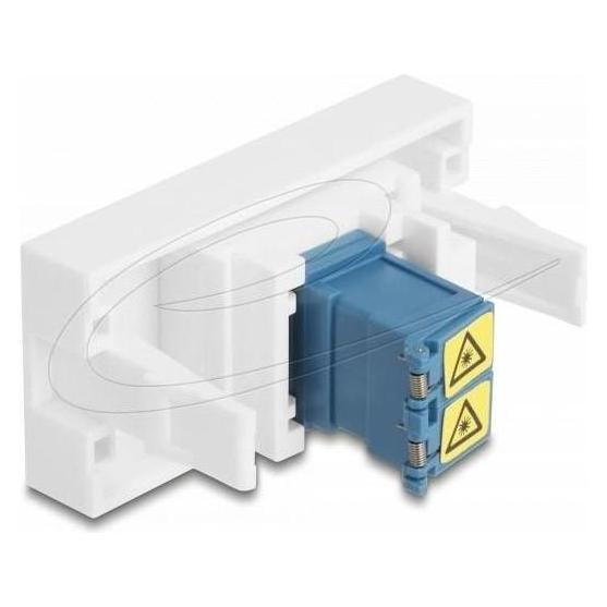 Delock Easy 45 Modul LC Duplex Buchse zu LC Duplex Buchse mi (Netzwerk Kupplung) (90876)