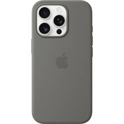 Apple Silicone Case MagSafe Silikon Case Apple iPhone 16 Pro Stein-Grau Stoßfest, Induktives Laden MYYL3ZM/A