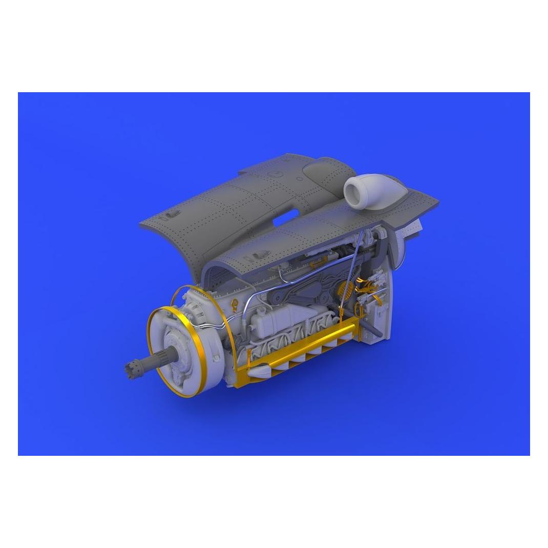 Eduard Bf 109G-6 engine &fuselage guns f. (648250)