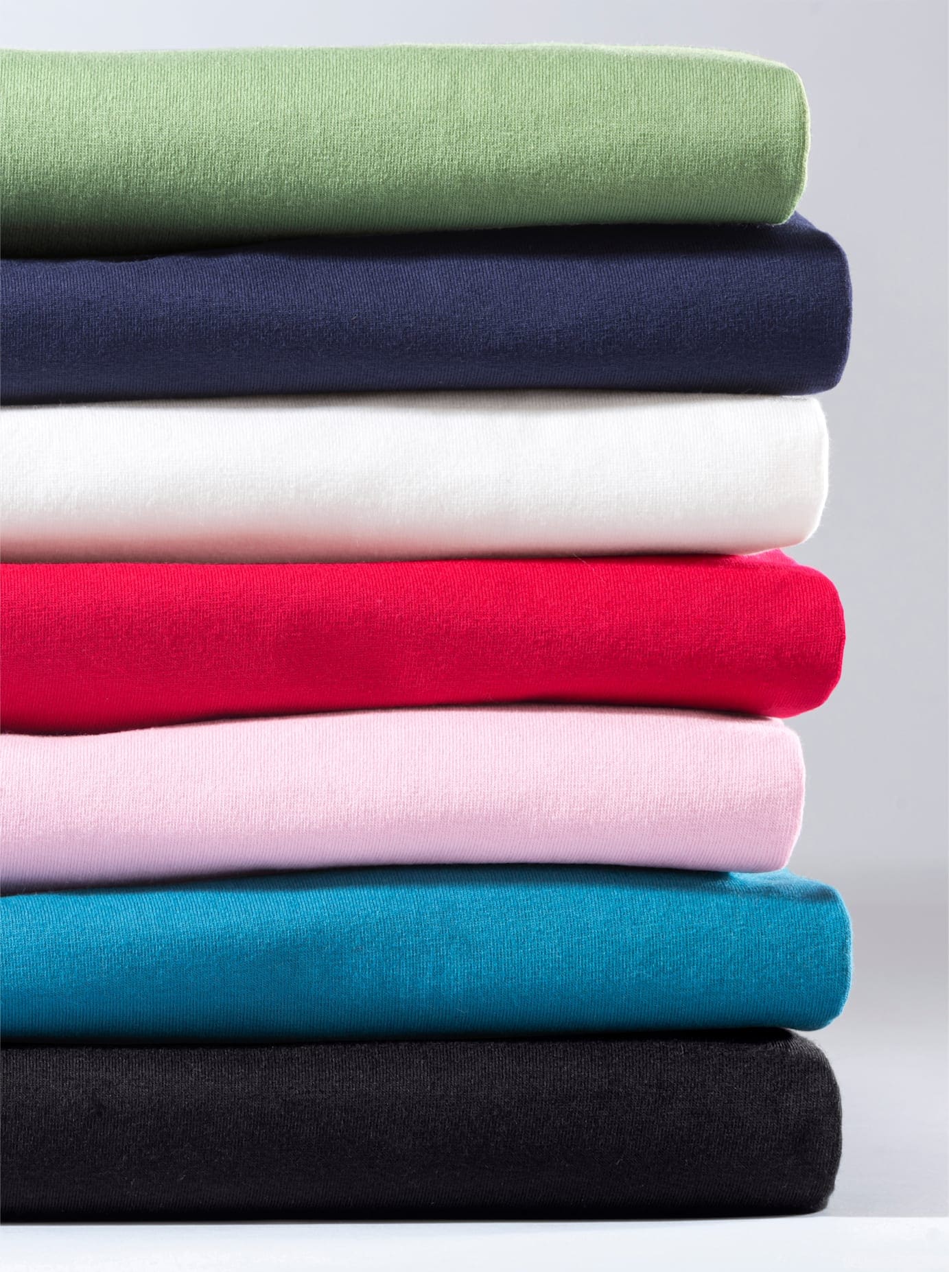 3/4-Arm-Shirt "3/4-Arm-Shirt", Damen, Gr. 44, schwarz, 95% Baumwolle, 5% Elasthan, unifarben, Rundhals, Shirts 3/4-Arm-Shirt