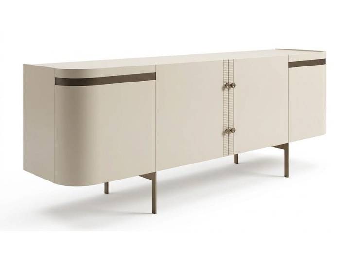 JVmoebel Sideboard Sideboard Material Holz Moderner Stil Luxus Kommode Wohnzimmer Beige (1-tlg)